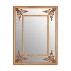 Gold Motifs Frame Wall Mirror