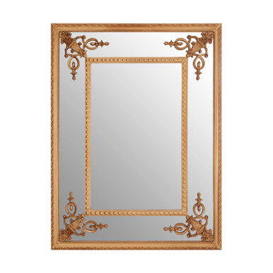 Gold Motifs Frame Wall Mirror