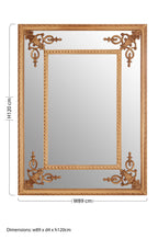 Gold Motifs Frame Wall Mirror