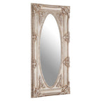 Champagne Oval Border Wall Mirror