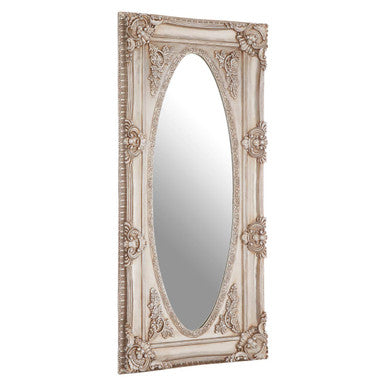 Champagne Oval Border Wall Mirror
