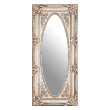 Champagne Oval Border Wall Mirror