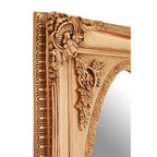 Gold Finish Oval Border Wall Mirror