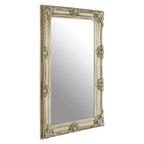 Champagne Bead and Reel Wall Mirror