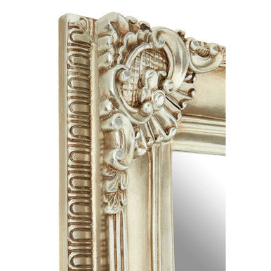 Champagne Bead and Reel Wall Mirror