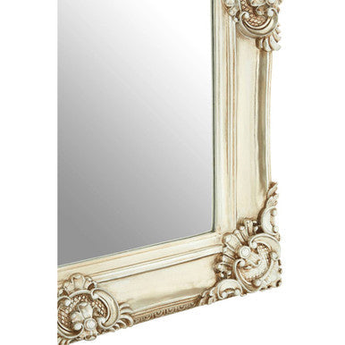 Champagne Bead and Reel Wall Mirror