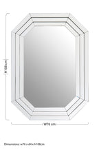 Tiered Geometric Wall Mirror