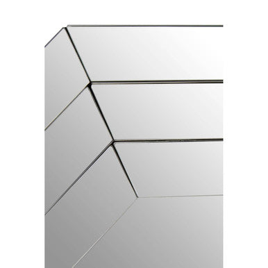Tiered Geometric Wall Mirror