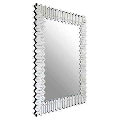 Geometric Mosaic Silver Wall Mirror