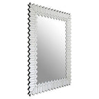 Geometric Mosaic Silver Wall Mirror