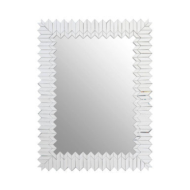 Geometric Mosaic Silver Wall Mirror