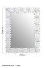 Geometric Mosaic Silver Wall Mirror