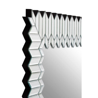 Geometric Mosaic Silver Wall Mirror
