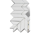 Geometric Mosaic Silver Wall Mirror