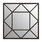 Black Metal Frame Wall Mirror