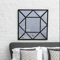 Black Metal Frame Wall Mirror