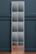 Tall Window Pane Wall Mirror