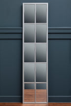 Tall Window Pane Wall Mirror