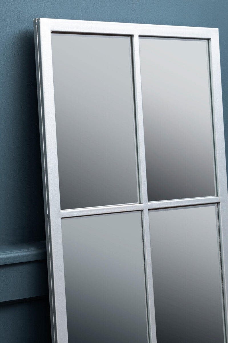 Tall Window Pane Wall Mirror