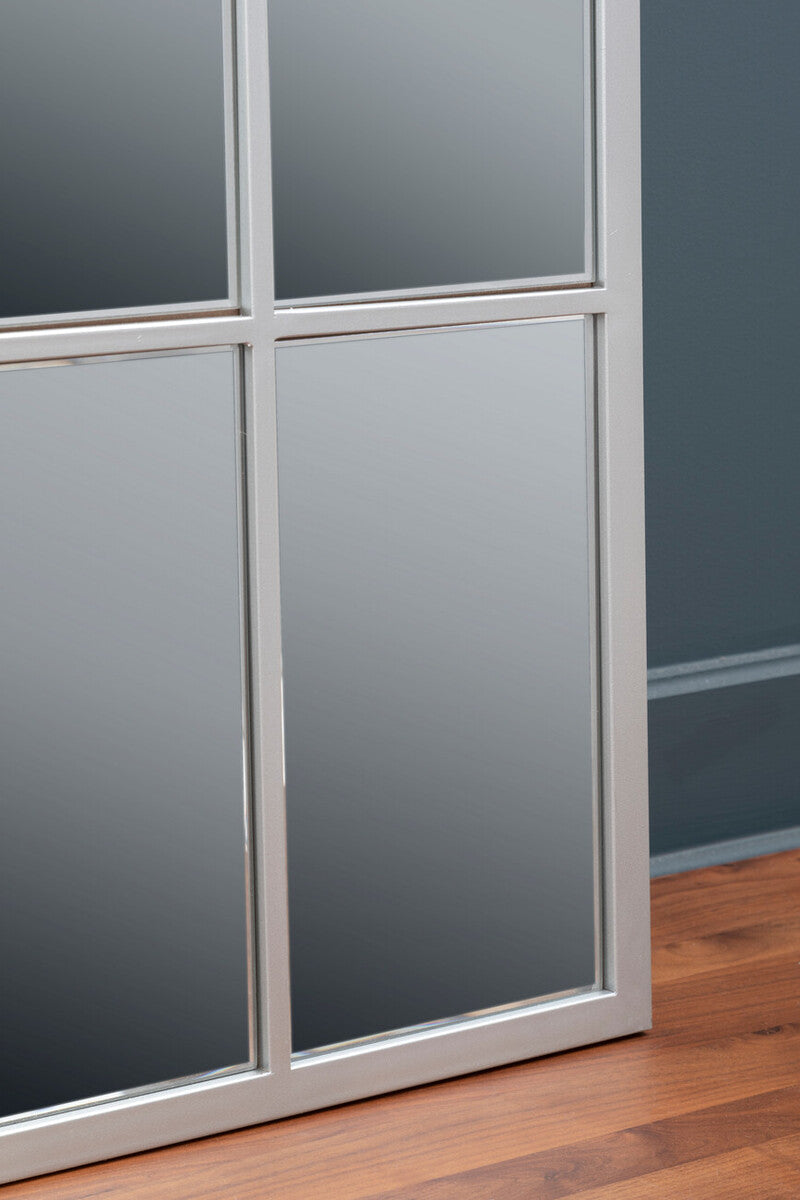 Tall Window Pane Wall Mirror