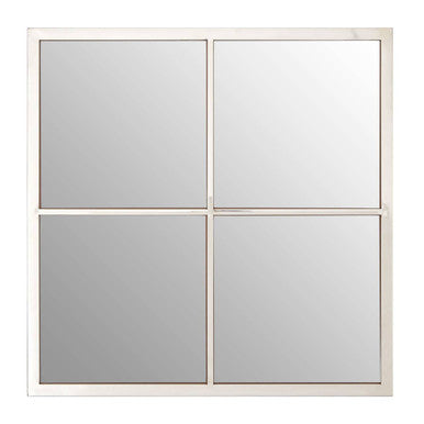 Square Window Pane Wall Mirror