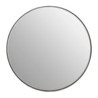 Large Nickel Finish Wall Mirror