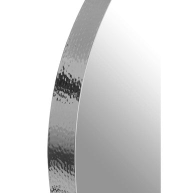 Large Nickel Finish Wall Mirror