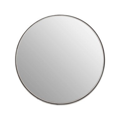 Small Nickel Finish Wall Mirror