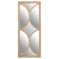 Grey Wash Elm Wood Wall Mirror