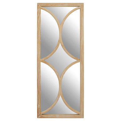 Grey Wash Elm Wood Wall Mirror