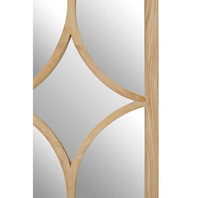 Grey Wash Elm Wood Wall Mirror