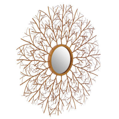 Antique gold finish Twig Wall Mirror