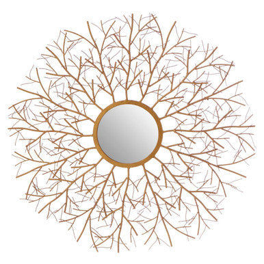 Antique gold finish Twig Wall Mirror