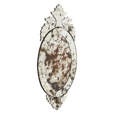Wall Mirror with Decorative Crown