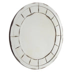 Round and Mosaic Effect Wall Mirror