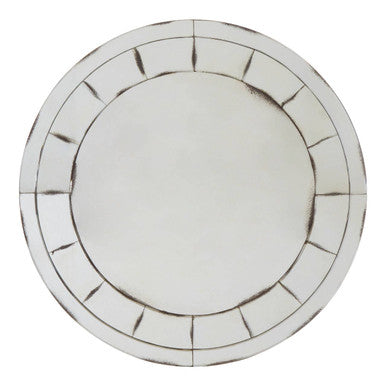Round and Mosaic Effect Wall Mirror