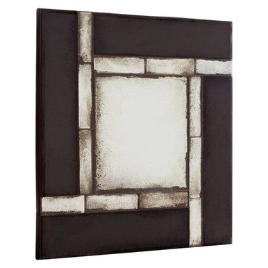 Square and Tiled Design Wall Mirror