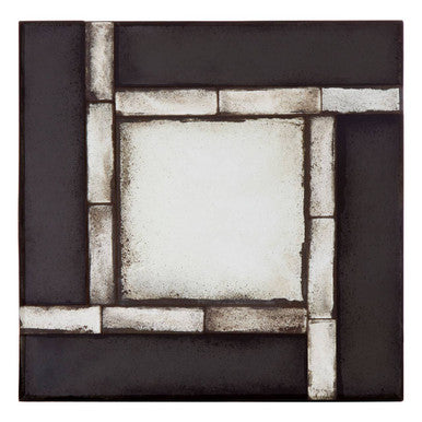 Square and Tiled Design Wall Mirror
