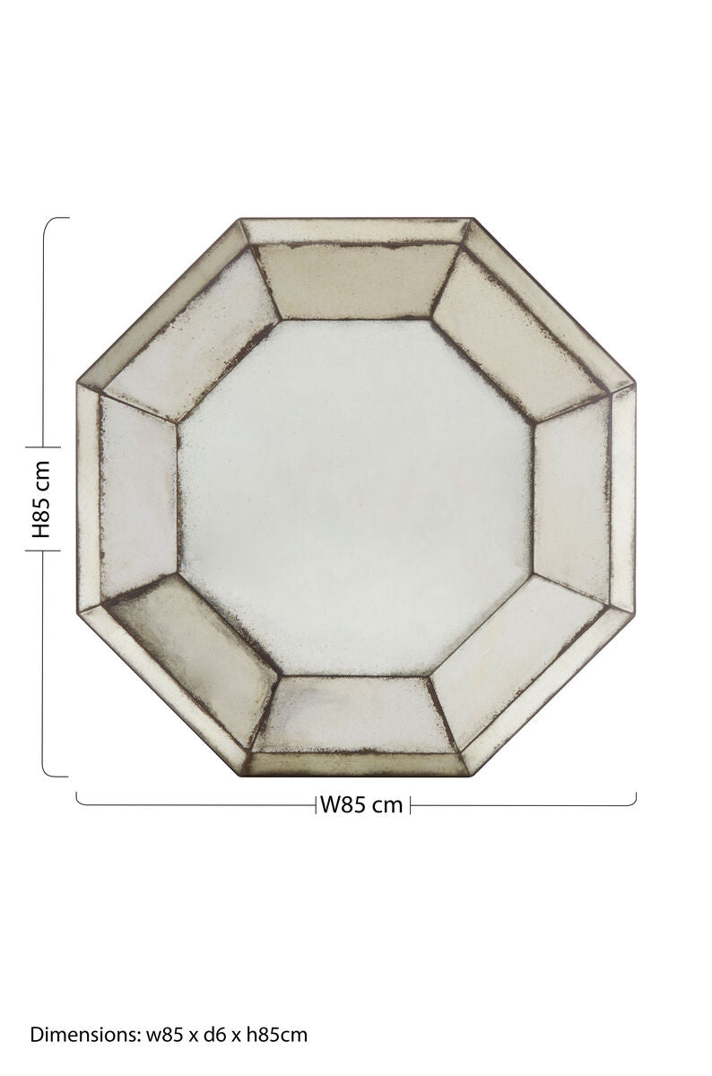 3D Octagonal Wall Mirror