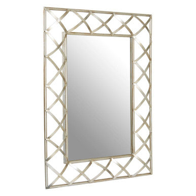Lattice Silver Wall Mirror