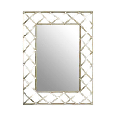 Lattice Silver Wall Mirror