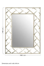 Lattice Silver Wall Mirror