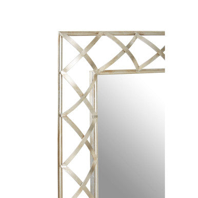 Lattice Silver Wall Mirror