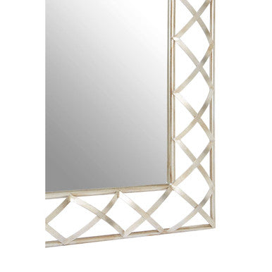 Lattice Silver Wall Mirror