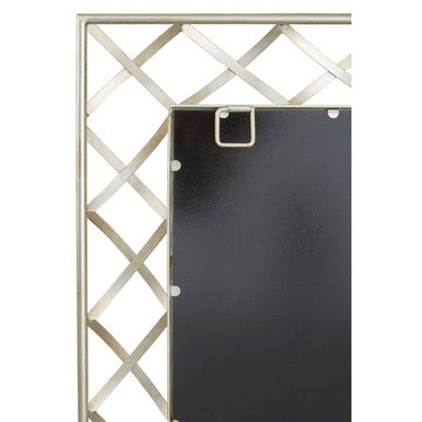 Lattice Silver Wall Mirror