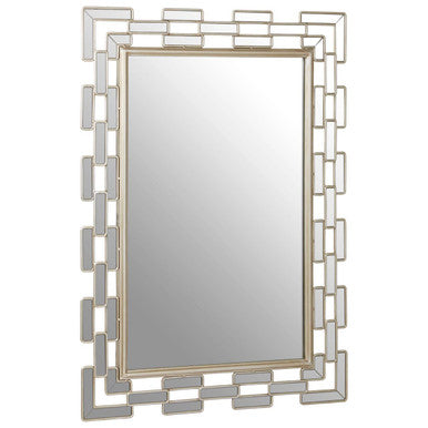 Champagne Bordered Wall Mirror