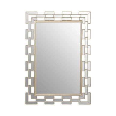 Champagne Bordered Wall Mirror