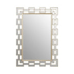 Champagne Bordered Wall Mirror