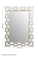 Champagne Bordered Wall Mirror