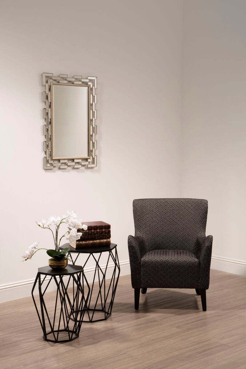 Champagne Bordered Wall Mirror